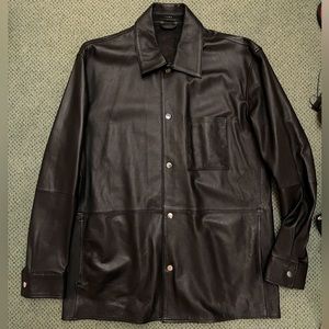 Zara leather shirt Men’s M goatskin